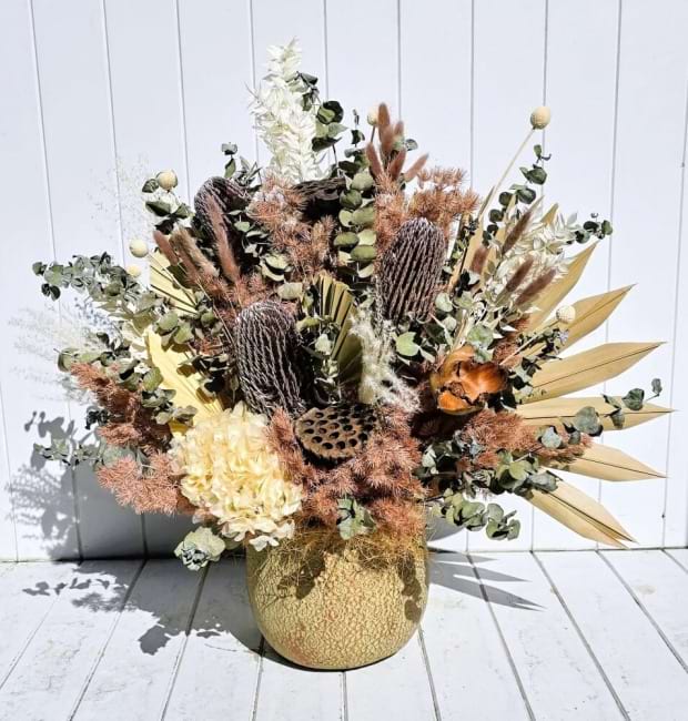 Dried Flower Arrangement Sunshine Coast | Sunshine Coast Flower Delivery | Coastal Flora