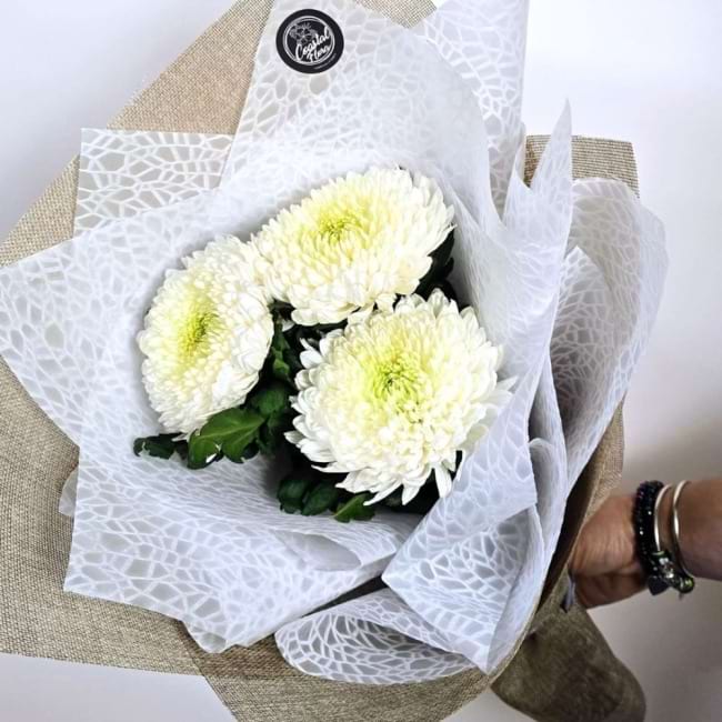 White Magnum Disbud Bouquet | Fresh Flowers | Sunshine Coast Florist