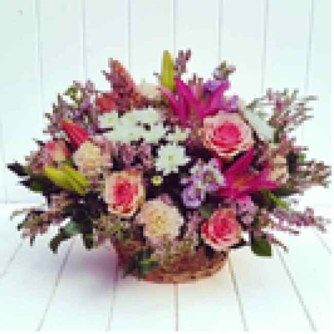 Fresh Flower Arrangement in Soft Tones | Coastal Flora