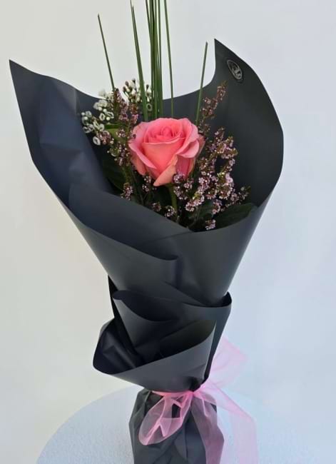 Pink Rose Sunshine Coast | Single Stem Rose | Coastal Flora | Sunshine Coast Flower Delivery