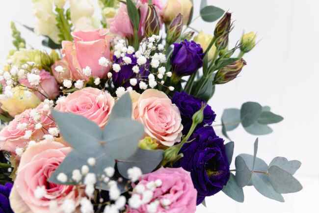 Pink and Purple Fresh Flowers | Seasonal Flowers Arrangement | Sunshine Coast Same Day Flower Delivery | Coastal Flora