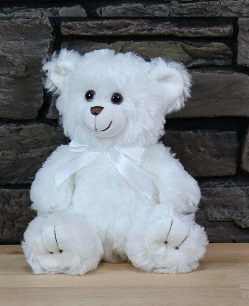 30cm - White - TEDDY BEAR | Soft Toys | Caloundra Florist