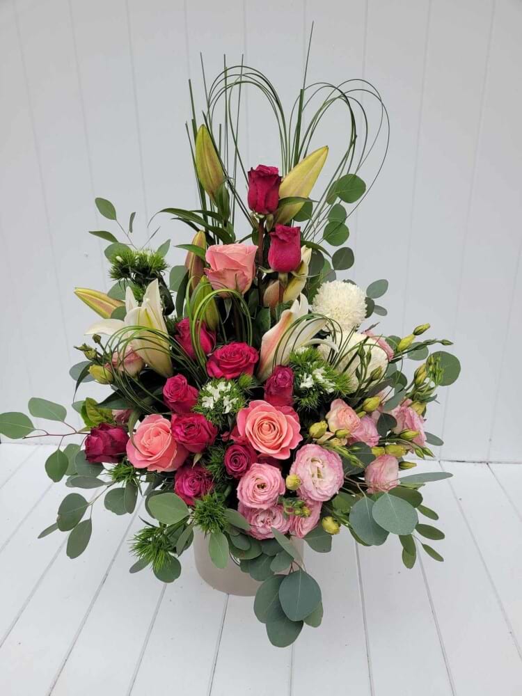 Mercedes Fresh Flower Arrangement | Best Sunshine Coast Florist | Same Day Flower Delivery | Pink and White Flowers