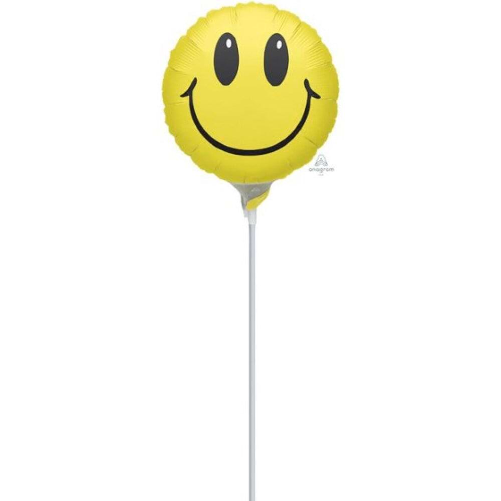 Smiley Yellow Face Foil Balloon | Caloundra Florist | Gifts & Hampers | Coastal Flora