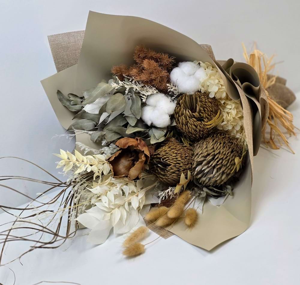 Dried Flowers | Nikki  Preserved Flower Bouquet | Caloundra Florist | Sunshine Coast Florist