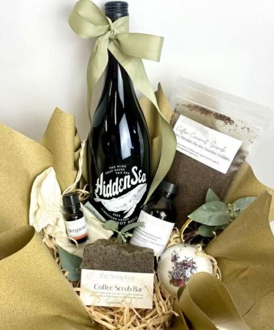 Coastal Wine & Unwind Hamper | Bath & Body Gift Box