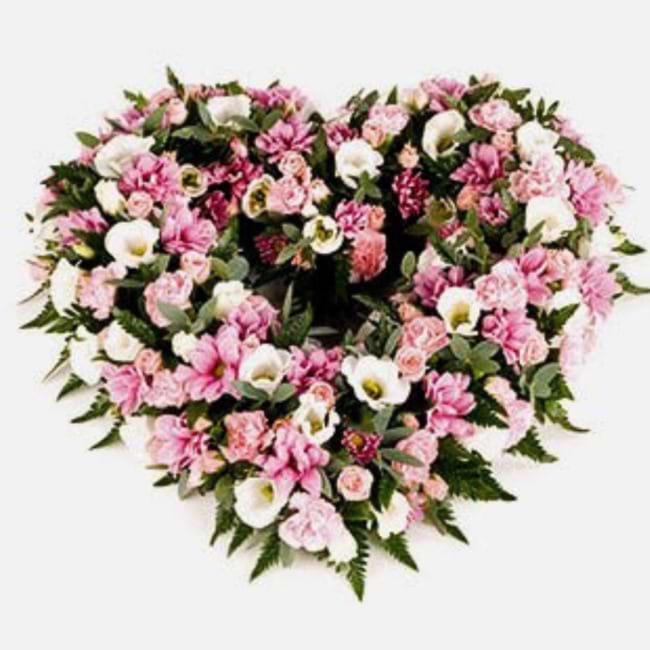 Sympathy Wreath heart Shape