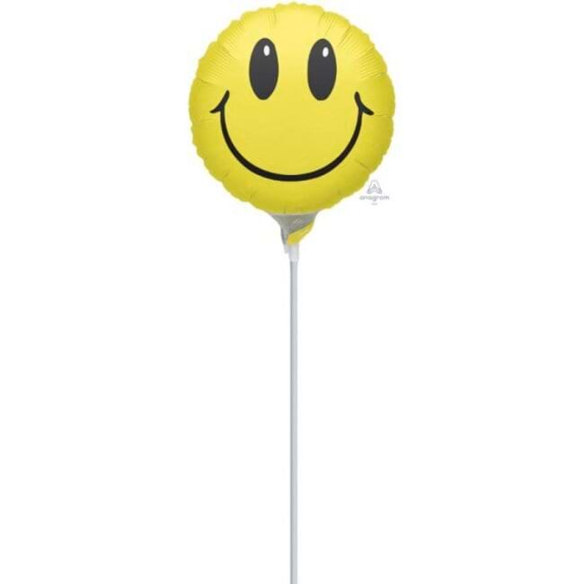 Smiley Yellow Face Foil Balloon (22cm)