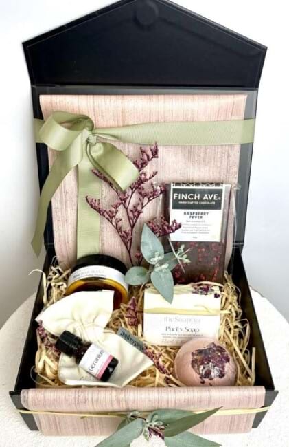 Chocolate & Self-Care Gift Hamper Box | Coastal Flora