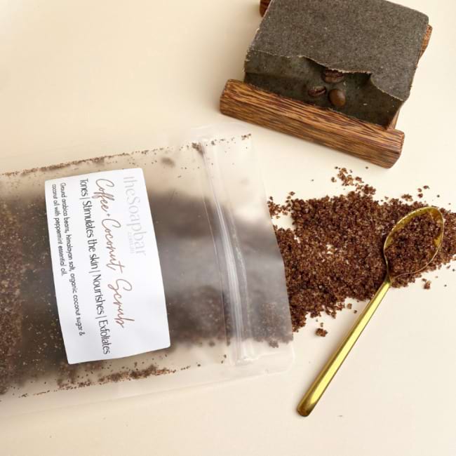 Coffee & Coconut Body Scrub | Peppermint + Coffee Glow
